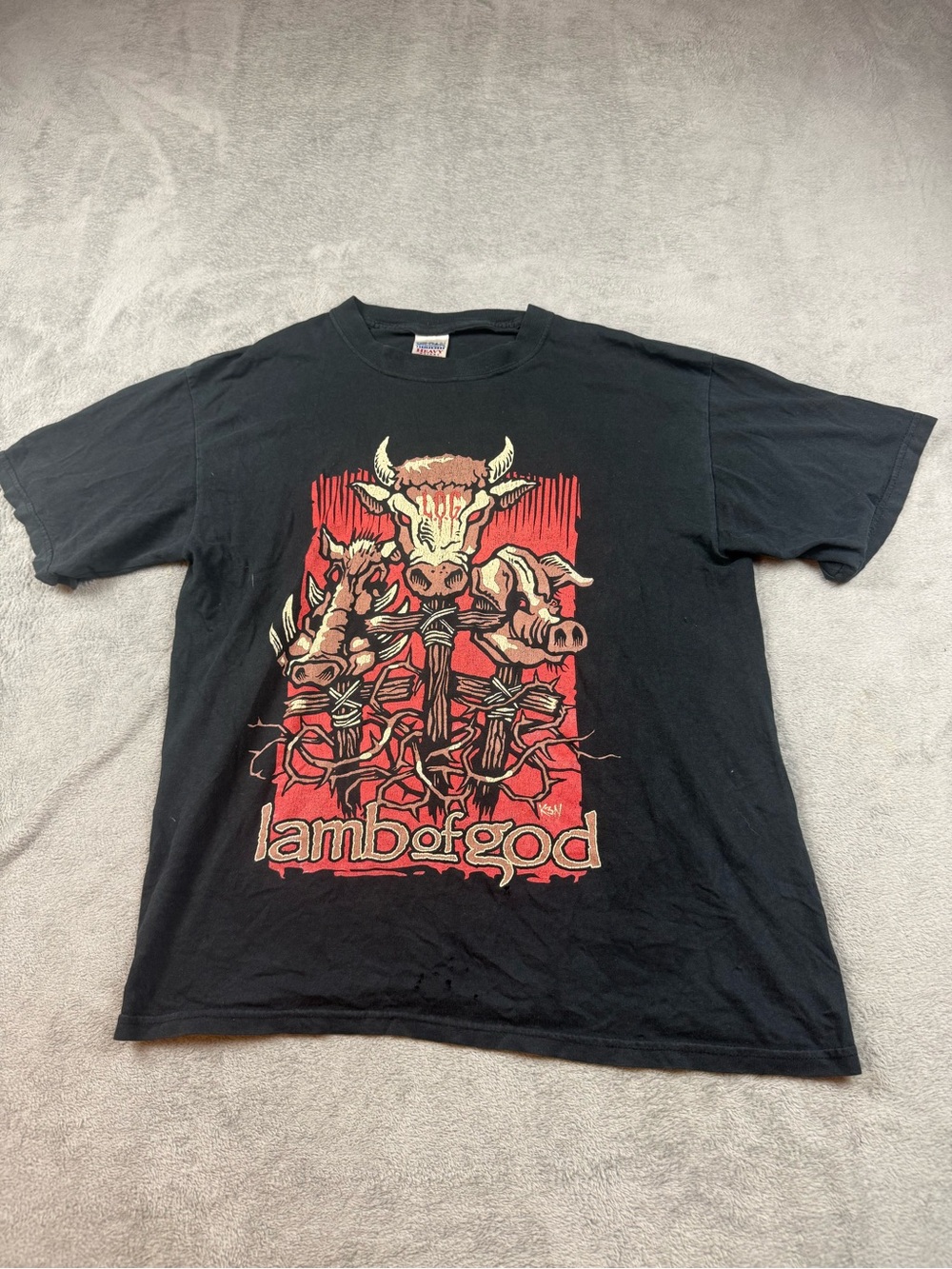 Lamb Of God 2004 Ruin Ashes Of The Wake Era Band T-Shirt Size M